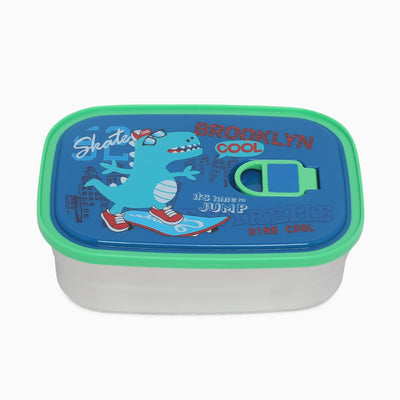 Dino Stainless-Steel 2 compartment Lunch Box for Kids