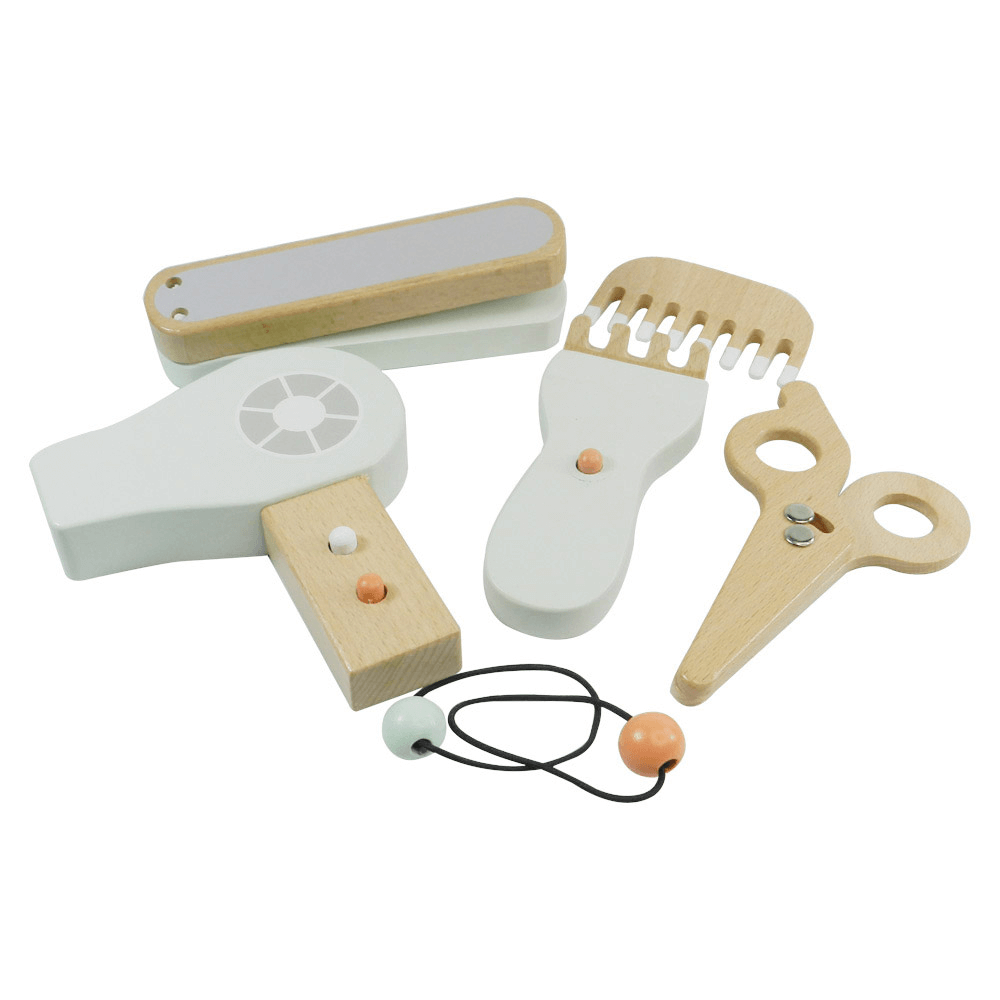 Playbox Comb & Shine - Wooden Kids Hair Salon Playset