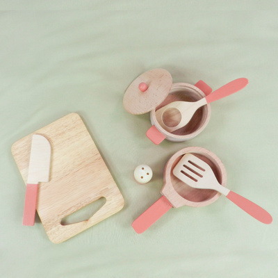 Playbox Grill & Chill Wooden Cooking & Kitchen Toy Set