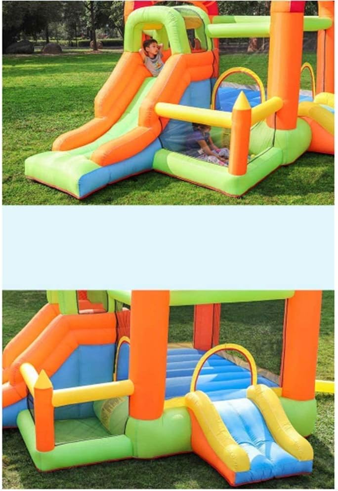 Inflatable Bouncy Castle Children's Playground Inflatable Jumping Slide Bed With Air Pump