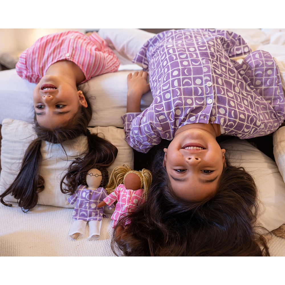 Love The World Today Sleepover Party - Kurta & Shorts Set - Pink