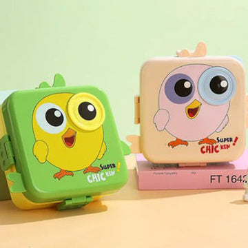 Eye chic, plastic,5 compartment, leak- proof, 800 ml lunchbox (BPA Free)