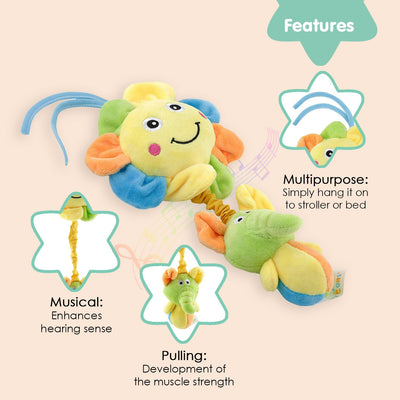 Sunflower Yellow Pulling Toy