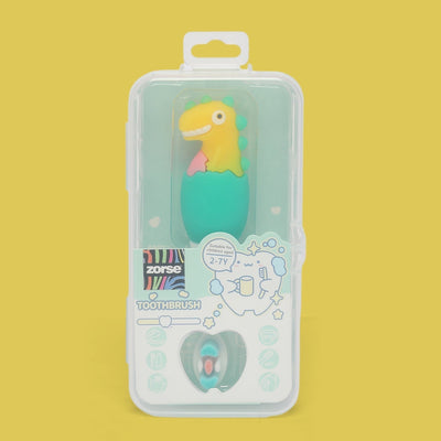 ZORSE baby toothbrush special curated for your child's teeth in style for  2-7 year olds (dinosaur random-print)