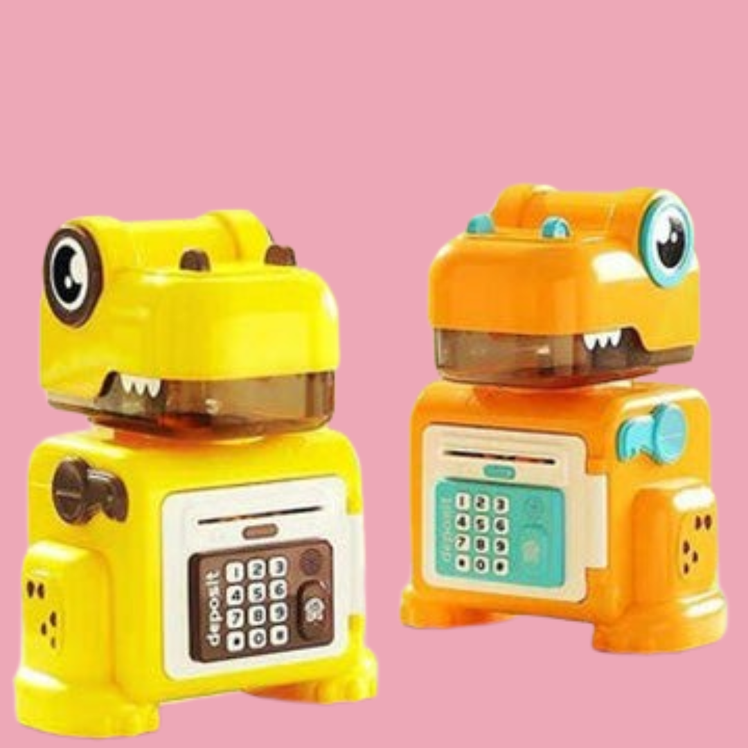 DINO piggy bank with storage for your kiddos! 🦖